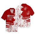 thumbnail image 4 of Camisa hawaiana de Halloween para hombre, ropa informal con estampado floral de manga corta, ropa de calle grande, botones 3D, camisetas de playa, camisas de verano de talla grande para hombre, 4 of 5