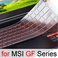 thumbnail image 2 of laptopitemsonsale Keyboard Cover Silicone Protector Skin Case for MSI GF65 Thin 17, 2 of 6