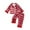 B-Red, variant on T`oddler B'aby G`irls Silk Satin Pajamas Set Feather Trim Long Sleeve Botton Shirt Tops Pajama Pant Fuzzy Lounge Pjs(Green,4 Years)