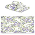 thumbnail image 2 of GZHJMY Purple Flowers Bath Towel Set of 3, Highly Absorbent & Soft Bathroom Towels Set Quick Dry Towels Set for Bathroom Spa Beach (1 Bath Towels, 1 Hand Towel, 1 Washcloth), 2 of 7