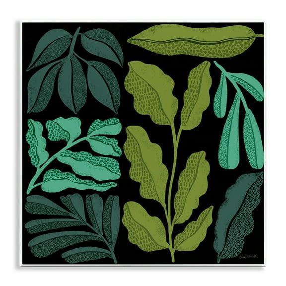 Stupell Industries Plant Sprig Collage Plants & Flowers Painting Unframed Art Print Wall Art, 12 x 12