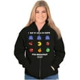 thumbnail image 4 of PACMAN Fruit and Ghosts for Breakfast Zip Up Hoodie Men's Women's Brisco Brands S, 4 of 6