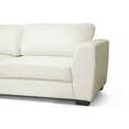 thumbnail image 5 of Baxton Studio Orland Brown Leather Modern Sectional Sofa Set with Left Facing Chaise, 5 of 6