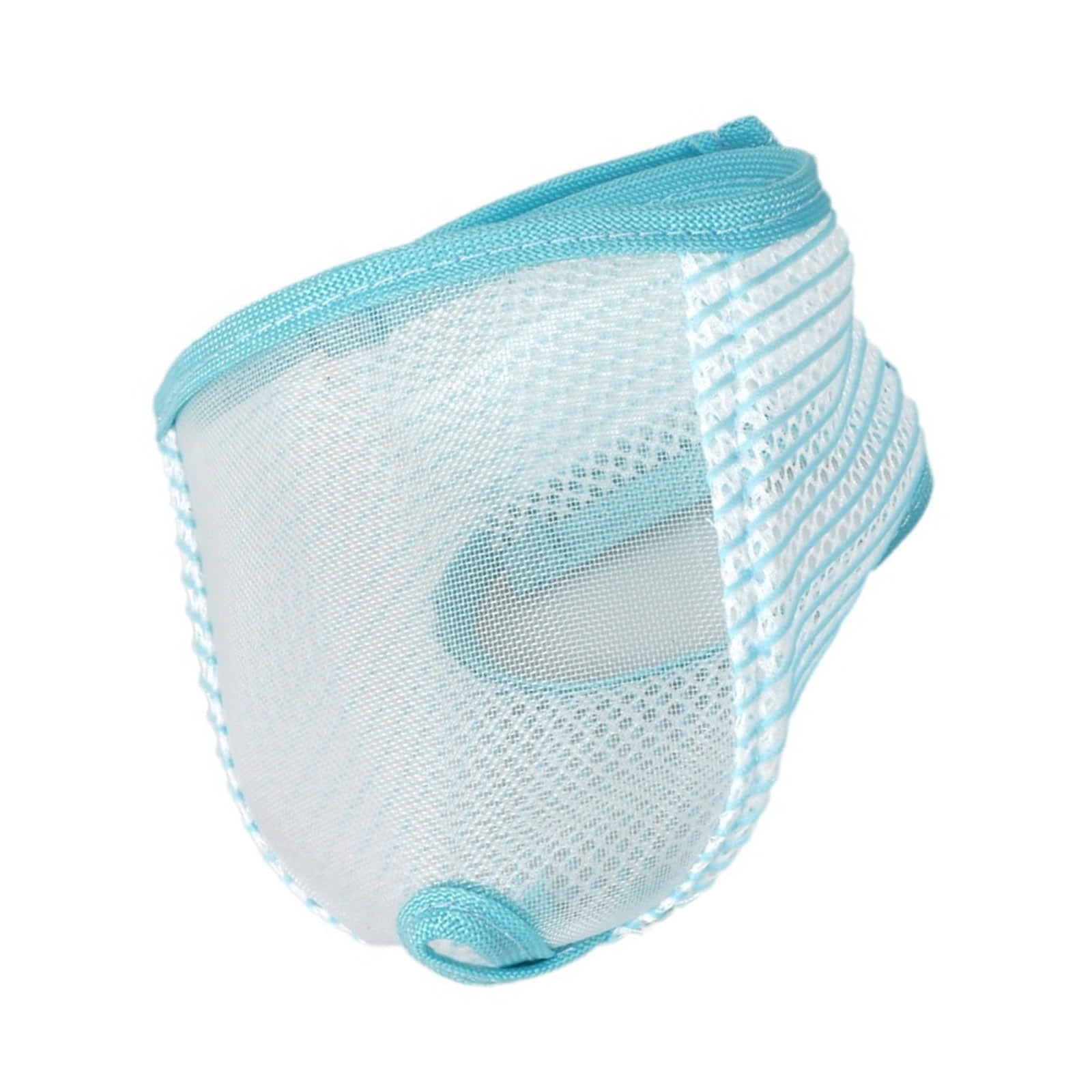 Washable Reusable Restraint Muzzle Breathable Mesh Adjustable Strap for Grooming Bathing Ear Support Handling