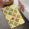 thumbnail image 2 of Sunflower Checkered Pattern Bathroom Rugs Mat,Non Slip Microfiber Bathroom Rug,Rubber Backing,Soft Bathroom Mats for Bathroom Floor,Tub and Shower,20x32in(50x80cm), 2 of 5