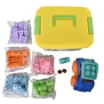 thumbnail image 1 of Bloques de goma blandos para niños Juguete de bloques de construcción de educación temprana para niños pequeños (coche), 1 of 8