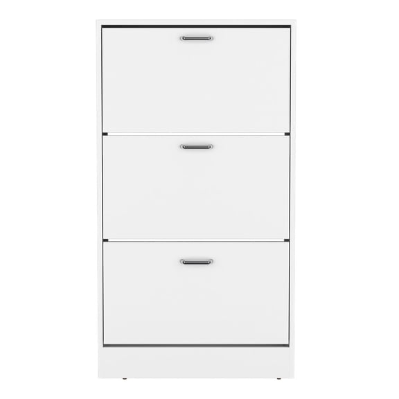 We Have Furniture Amanda Park Shoe Rack, Bedroom, White