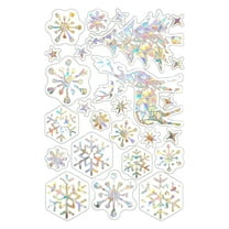 Wovilon AntiCollision Window Decals For Glass Clings Save Birds Non Adhesive Christmas Snowflake Stickers,50 PCS