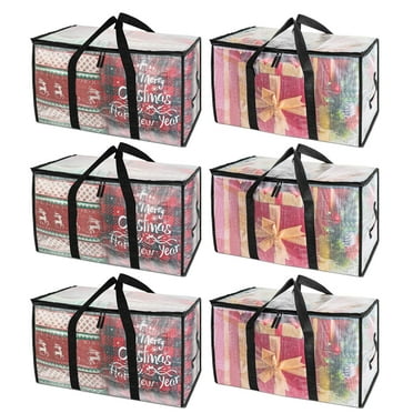 6 Pack Totes for Storage Large Moving Bags Heavy Duty，Moving Boxes with Zippers Top and Sturdy Handles,College Dorm Storage Bags for Space Saving and Packing,Collapsible Moving Supplies(Clear,93L)