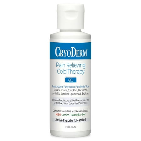Cryoderm Cold Therapy Gel 4oz Bottle