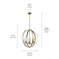 thumbnail image 2 of Kichler Lighting - Winslow - 3 Light Medium Round Chandelier - 30.75 Inches Tall, 2 of 7