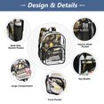 thumbnail image 5 of Ttyddzy Clear Backpack Heavy Duty PVC Transparent Backpack for College Workplace, Golden Twin Dragons, 5 of 8