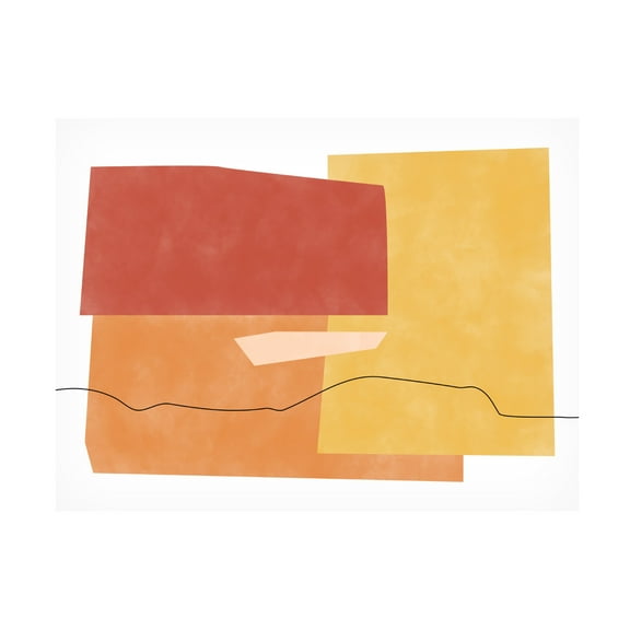 Trademark Fine Art Elena Ristova abstractyellow20 Canvas Wall Art