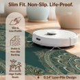 thumbnail image 6 of Design&I 8'x10' Washable Area Rug Circle Ornate Scroll Border Dining Table Alfombra Round Vintage Refined for Living Room, Family Extra Large Skid-Resistant Low Profile, 6 of 7