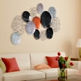 thumbnail image 6 of Empire Art Direct ADM-5003-2550-R Plateau Hand Painted Etched Metal Wall Sculpture, 6 of 9