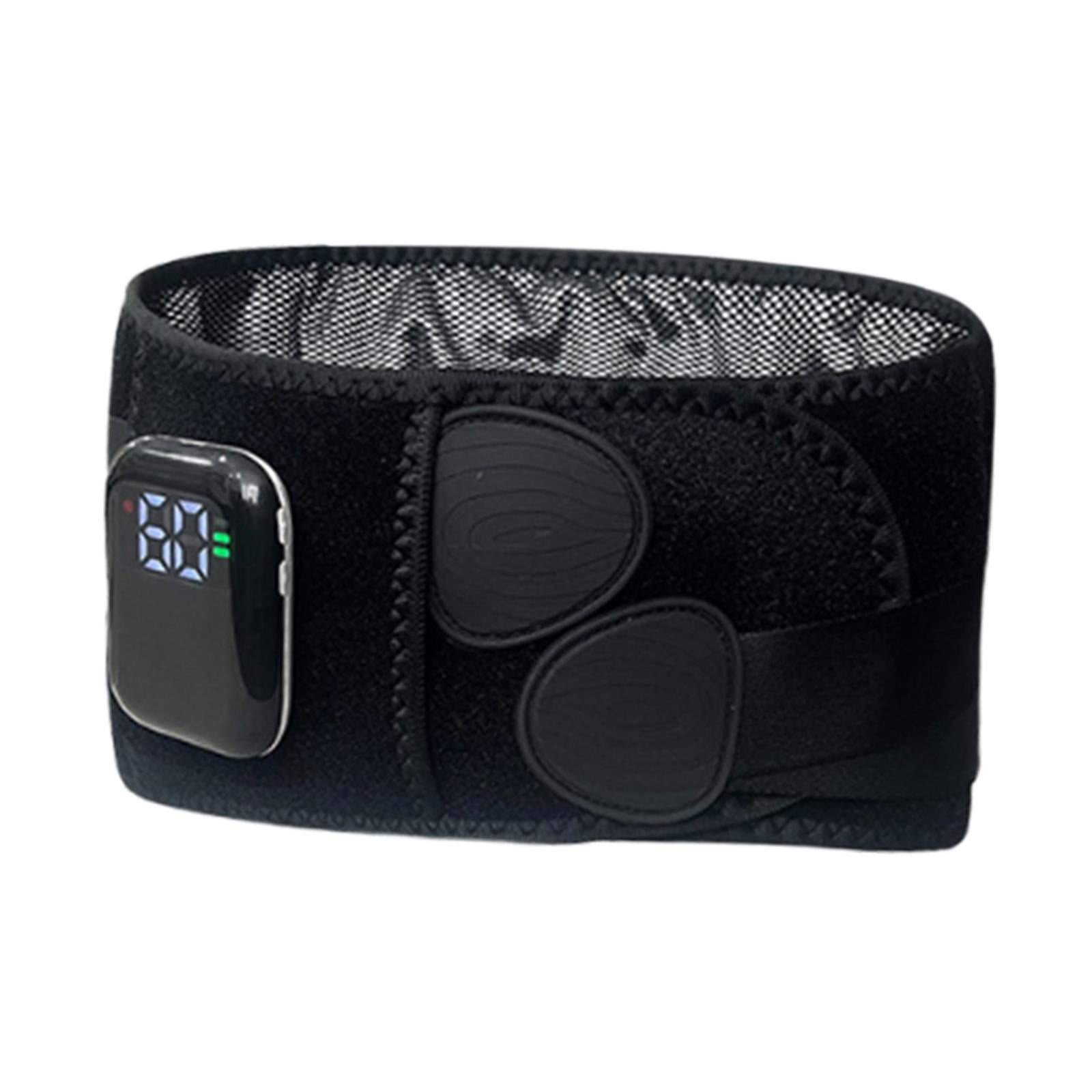 Bothyi Electric heated massage belt with wireless back massager, heating pad, ergonomic Black