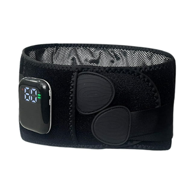 MERIGLARE Massage Belt 3 Vibration Levels Birthday Gift Electric 5 Heat for Lower Back Black