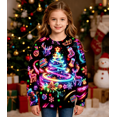 thumbnail image 6 of Boys Christmas Sweatshirt Girls Xmas Jumper Shirt Kids Long Sleeve SweatShirts Top For 10T-11T, 6 of 8