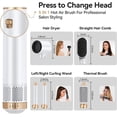 thumbnail image 3 of Blow Dryer Brush 5 in 1: Ionic Hot Air Styler Hair Dryer Brush Blow Dryer Set for Curling Volumizing Straightening Styling, 3 of 6