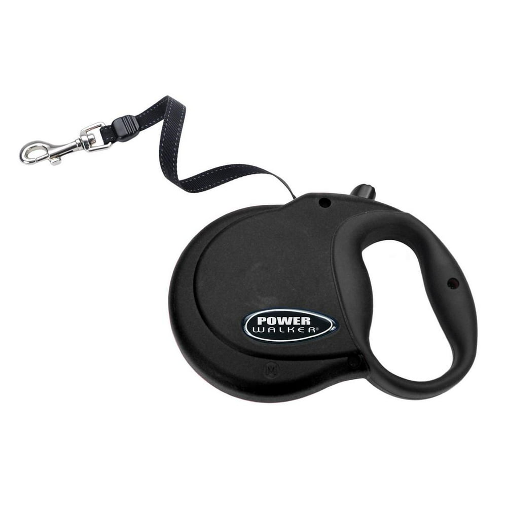 Coastal Pet Power Walker Retractable Dog Leash, Large, Black
