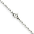 thumbnail image 3 of Stainless Steel Ball Beaded Chain Styles Necklace Chisel Polished 2 mm 30 inch, 3 of 4