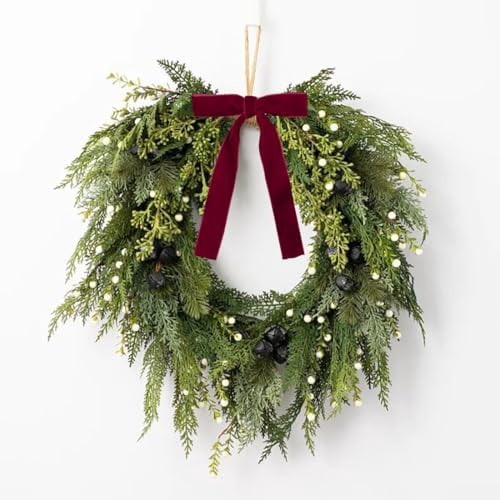 24-Pack Burgundy Velvet Christmas Bows for Tree Ornaments, Garland, Wreath, and Rustic Holiday Crafts - Indoor and Outdoor Xmas Decorations