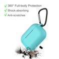 thumbnail image 2 of Apple Airpods Pro Skin, For Airpods Charging Case Skin for Airpods 3rd, Takfox 360° Protective Portable Silicone Cover Skin for Airpods 3 [Front LED Visible] Accessories w/ Keychain - Turquoise, 2 of 8