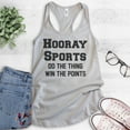 thumbnail image 2 of Hooray Sports Do The Thing Win The Points Tank Top, Ladies Racerback Tank Football Baseball Basketball Tank, Silver Gray, Large, 2 of 3