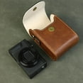 thumbnail image 5 of PU Leather Camera Case with Adjustable Strap for Multiple Camera Models, Black/Brown/Green/White/Pink Color Options, 5 of 5