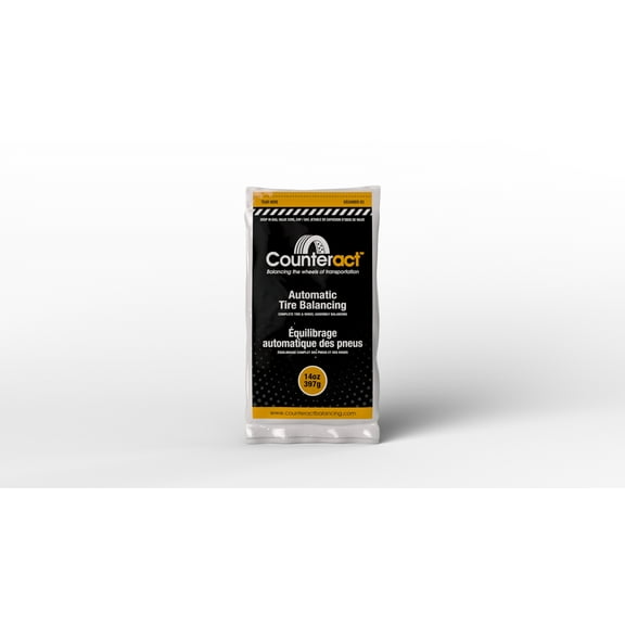 Counteract 14OZ-B12 Centrifugal Force Tire/Wheel Balancing Beads - Off-Road Vehicles, Light Duty Truck Tires, (12) 14oz Balance Bead Bags, (12) Valve Caps and Cores