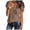 M500 Brown, variant on Tfken Summer Women Tshirts Solid Color Short Sleeve V Neck Tops Casual Trendy Female Soft Shirts Brown