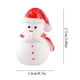 thumbnail image 3 of Fiudx Figuras de Muñeco de Nieve Navideño, Mini Adornos de Resina, Artesanía Pintada a Mano, Base Plana para Exhibir Fácilmente, Adornos Diy para Árboles de Navidad, Medias y Casas de Muñecas, Paquet, 3 of 3