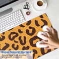 thumbnail image 4 of Long Mouse Pads for Desk,Yellow and Black Of Leopard Print Desk Mats on Top Of Desks, Desk Mouse Pad Extra Large with 3mm Non-Slip Base and Stitched Edge for Gaming,Office,Work,Home 31.5"x11.8", 4 of 6