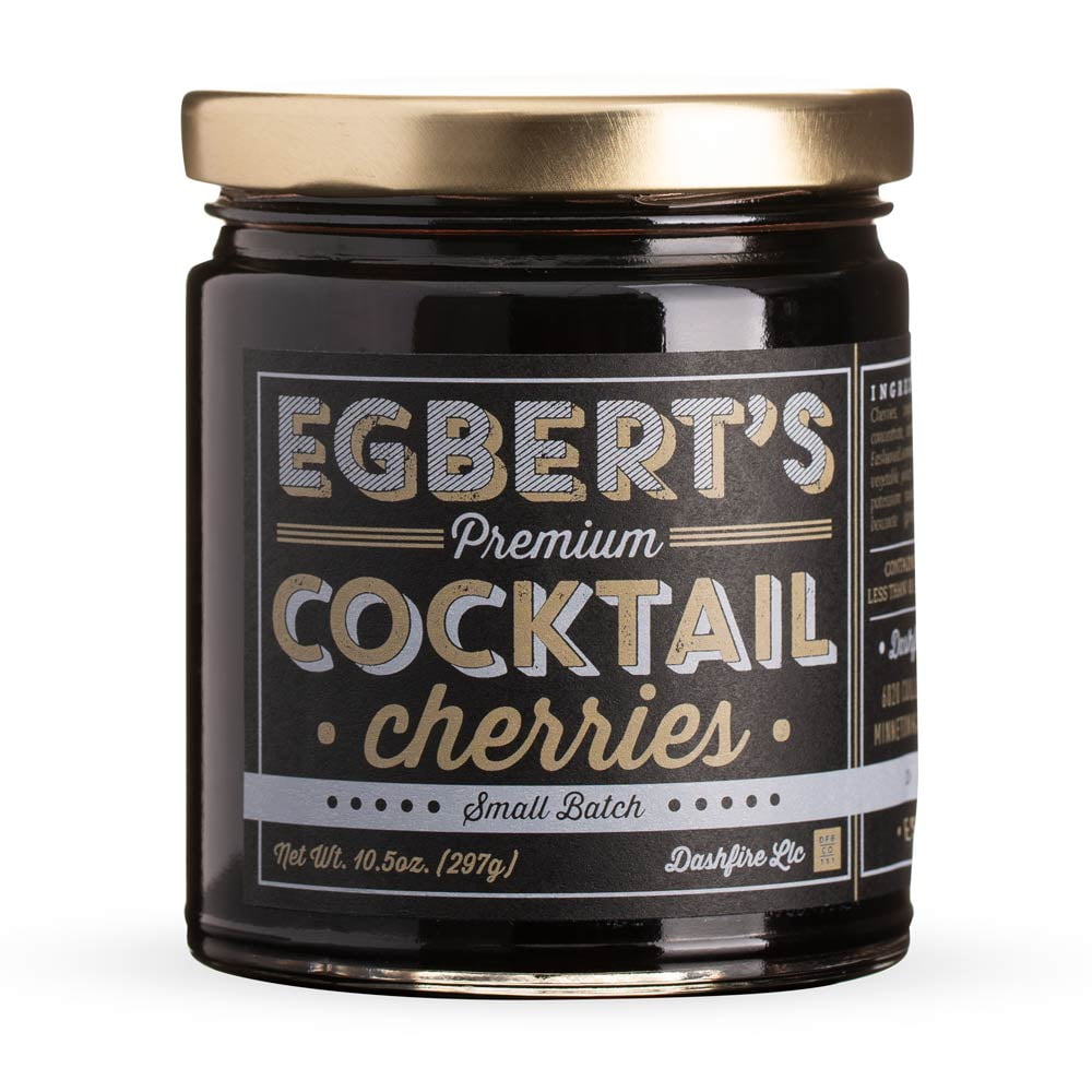 Egbert's Small Batch Brandied Cocktail Cherries by Dashfire 10.5 oz Jar by Dashfire Bitters