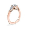 thumbnail image 3 of 0.80 Carat Excellent Round Cut Real Diamond New Design Three Stone Ring for Wedding and Engagement Solid 14K Rose Gold Size 11, 3 of 8