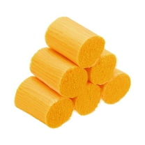 6 Rolls Latch Hook Yarn, Latch Hook Kit Yarn Precut Hook Rugs Yarn Making Crochet Bundles for Latch Hook Rug Adults Beginners Tapestry DIY Craft, Yellow