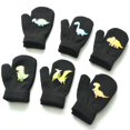 thumbnail image 4 of Cartoon Little Dinosaur Winter Gloves, Soft Thermal Knitting Kids Knitted Mittens for Traveling Cold Weather Snowboarding Skating Cycling, 4 of 10