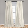 thumbnail image 4 of Ambesonne Art Deco Curtains, Brownish Small Rounds Plot, Pair of 28"x63", Pastel Brown and White, 4 of 4