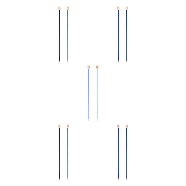 Baohd Color Random Straight Knitting Needles Sweater Weaving Needle Lightweight Handknitting Tool Needleworking Equipment 2.5mm 5Set