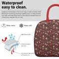 thumbnail image 3 of Womens Red Christmas Santa Pattern Lunch Box for Work,Insulated Lunch Bag for Women,Loncheras Para Mujer,Leakproof Adult Lunch Bag for Work,Beach,Travel,Picnic,Camping, 3 of 7