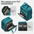 thumbnail image 6 of TIAWOLT Personal Item 16-Inch Underseat Carry on Luggage With Wheels Lightweight Wheeled Underseater under seat bags for airplanes Upright 2 Wheel ,Boy and Girl,Teal Green, 6 of 9