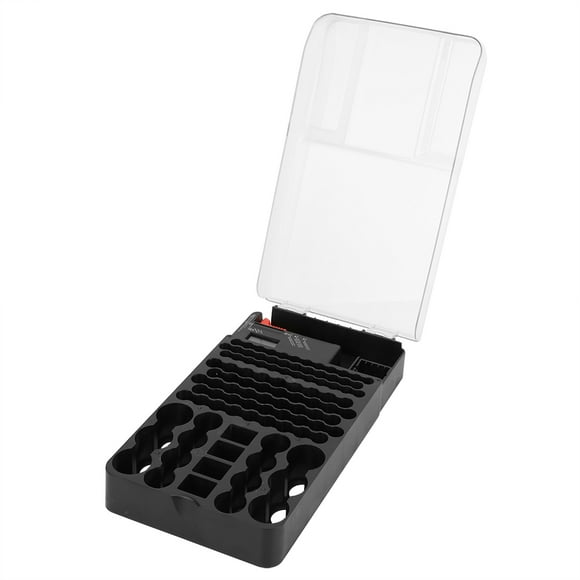 Battery Carrying Case, Anti - impact 104 Grids Portable Battery Organizer, Workshop for Household