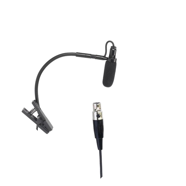 tamizeot Instrument Microphone Condenser Clip Metal for Sax Stage Trumpet Performance L6 Black L5