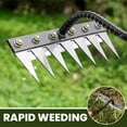 thumbnail image 7 of Heavy-Duty Garden Rake with 8 Sharp Steel Tines and Ergonomic Handle for Efficient Soil Cultivation and Landscaping Gardening And Weeding Iron Rake, 7 of 7