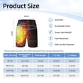thumbnail image 4 of Cauagu Tennis Ball On Fire And Water Print Swim Trunks for Men,Youth Boys Swim Shorts Compression Liner Beach Shorts Boys' Swimming Shorts 7-20 Years Bathing Suit-X-Large, 4 of 7