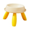 thumbnail image 2 of Tazón de gato Cat Food and Water Bowl Protección contra el cuello Food Food Plato contra el deslizamiento Beige y amarillo, 2 of 8
