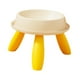 thumbnail image 2 of Recipiente de bocadillo de tazón de gato , alojamiento y comedero de protección de cuello sin deslizamiento, comida para gatos y tazón de agua Beige y amarillo, 2 of 10
