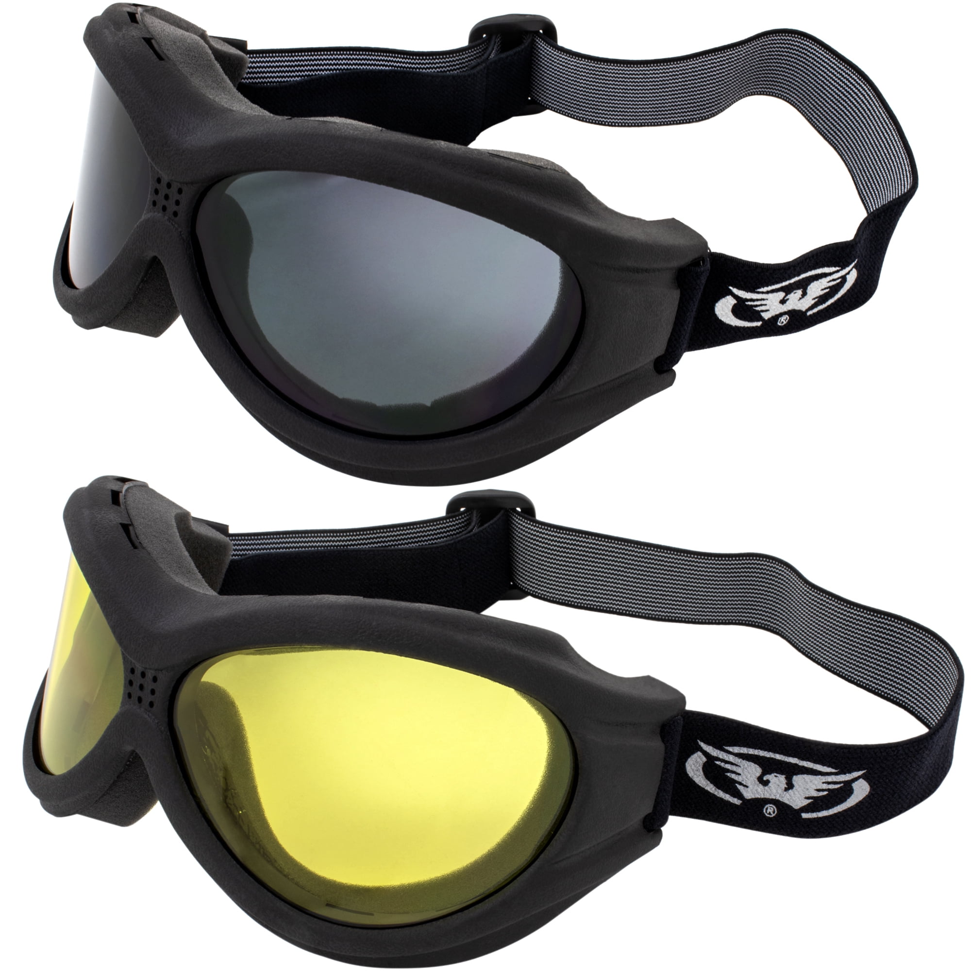 White Pro Grip Adults 3201 Race Line Motocross MX Enduro Bike Goggles 