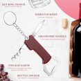 thumbnail image 2 of 24 Pcs Bottle Opener Keychain Bulk Wine Bottle Beer Opener Keychain 3.27" for Bar Party Wedding Bartender Home Favors Gifts (Red), 2 of 5