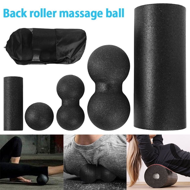 5 Pcs Foam Roller Set In Foam Massage And Muscle Relaxation For Yoga Pilates Deep Tissue Massage